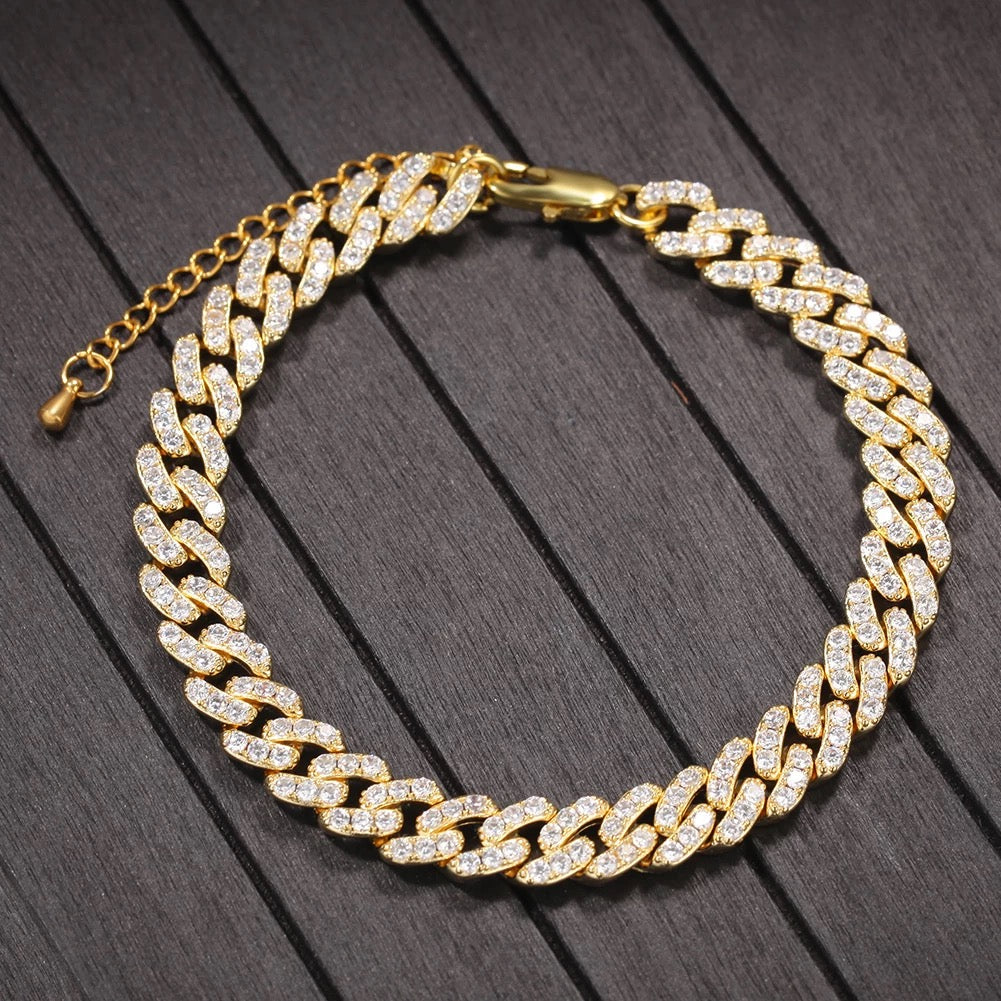 Cuban Adjustable Anklet